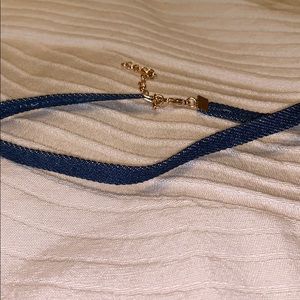 Denim blue choker